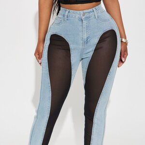 Available In Light Wash. Pair With Switching Gears Stretch